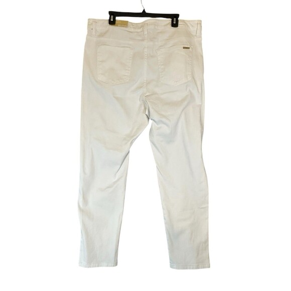 Michael Kors Selma Skinny Jeans Women Plus Sz 18W White Minimalist Comfy Casual - Picture 3 of 15